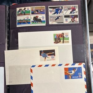 Collection of Unused Stamps & Postcards for the 1980 US Olympics